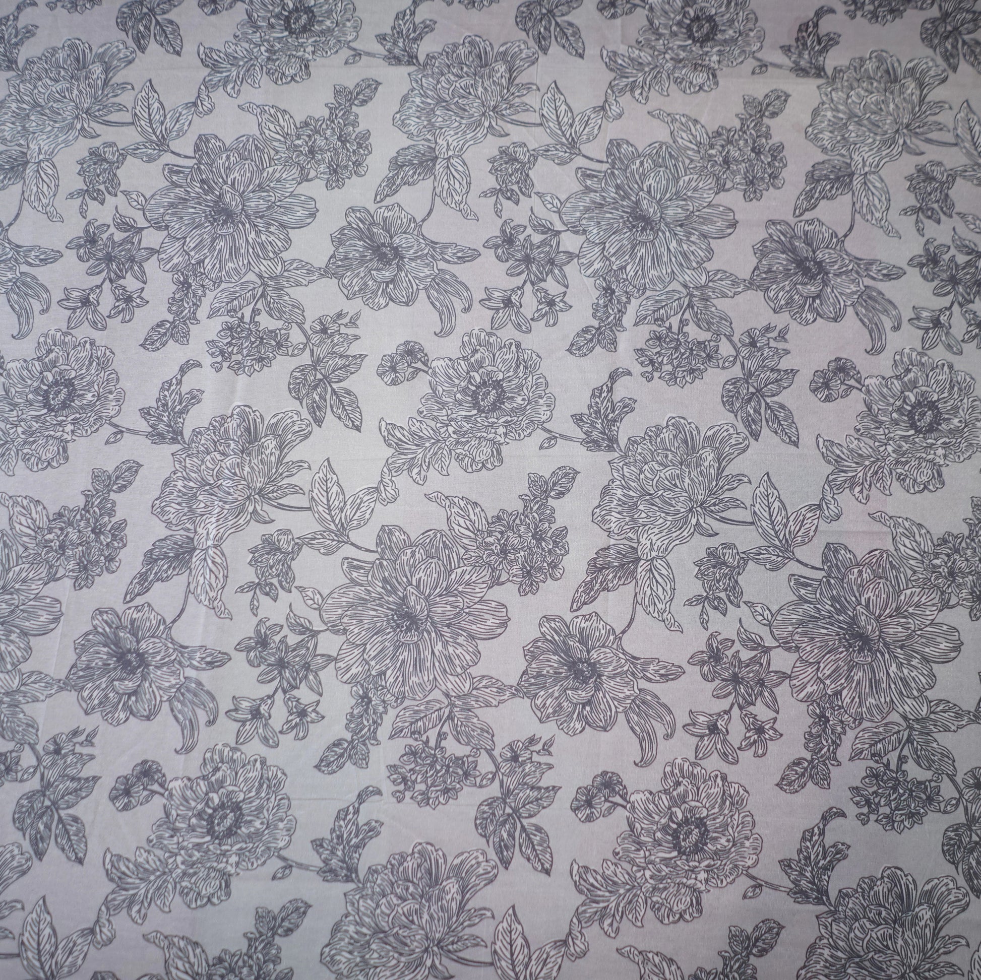 Floral pattern on a light gray background